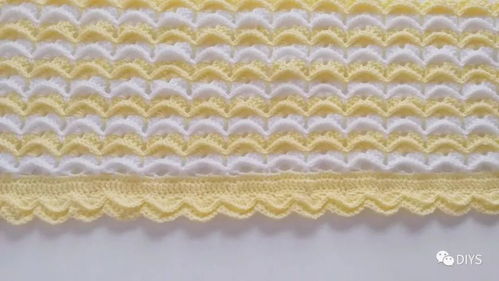 钩针编织 漂亮的波浪毛毯